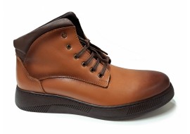 Ghete barbati casual, sport, din piele naturala, cu elastic, imblanite - GS415M2